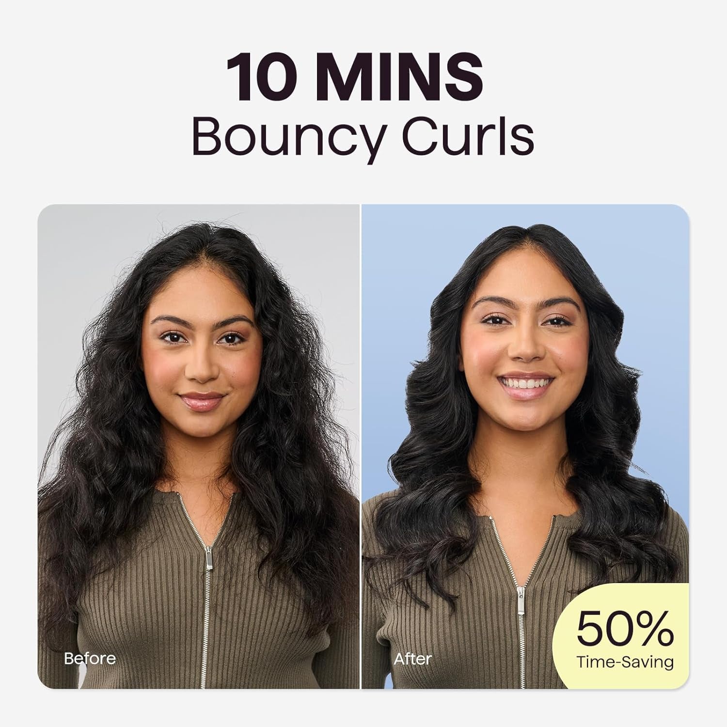 Rotating Curling Iron, Curl Cycle, 1 Inch Automatic Curling Wand for Long Hair, Get Effortless Beach Waves with Self Spinning Barrel up to 430°F with Home Button, Dual Voltage, Rose Gold