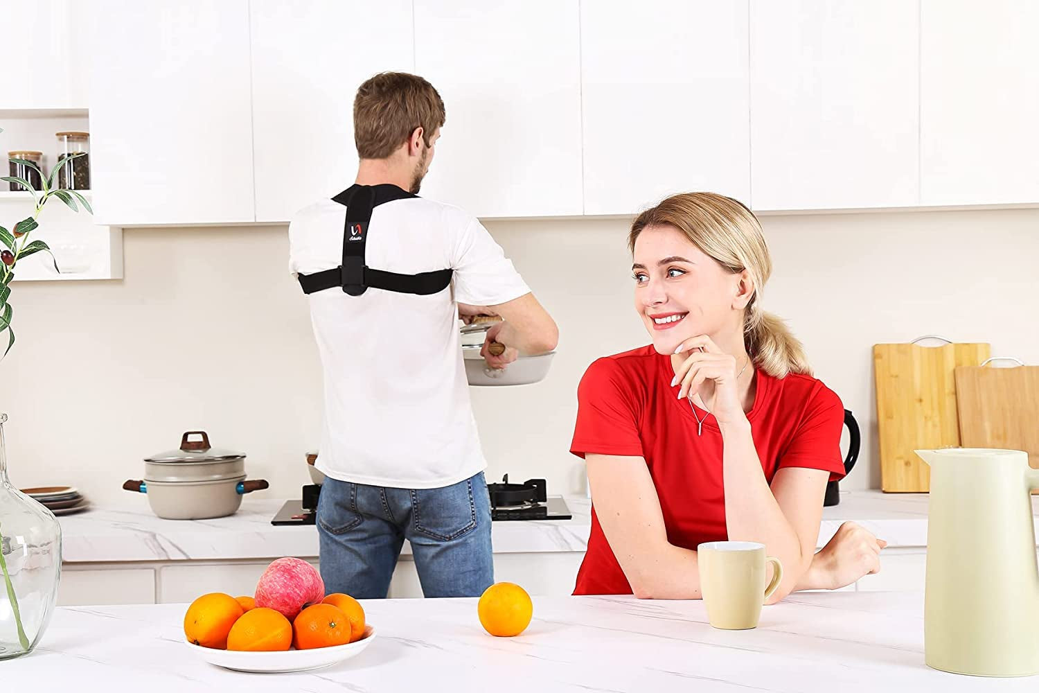 Posture Corrector for Men and Women, Comfortable Upper and Back Brace, Adjustable Back Straightener Support for Back, Shoulder and Neck